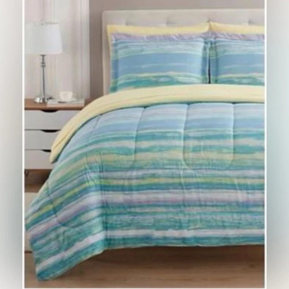 Sweet Home Collection 7 Piece Printed Bed In A Bag Comforter & Sheet Sets